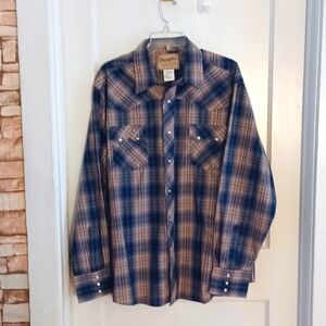 Wrangler Western snap shirt men's size xlarge new no tags